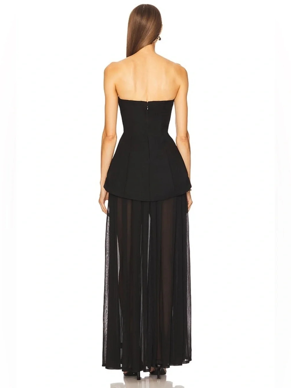 Michael Costello  Ruiz Maxi Dress in Black - Picture 3 of 11